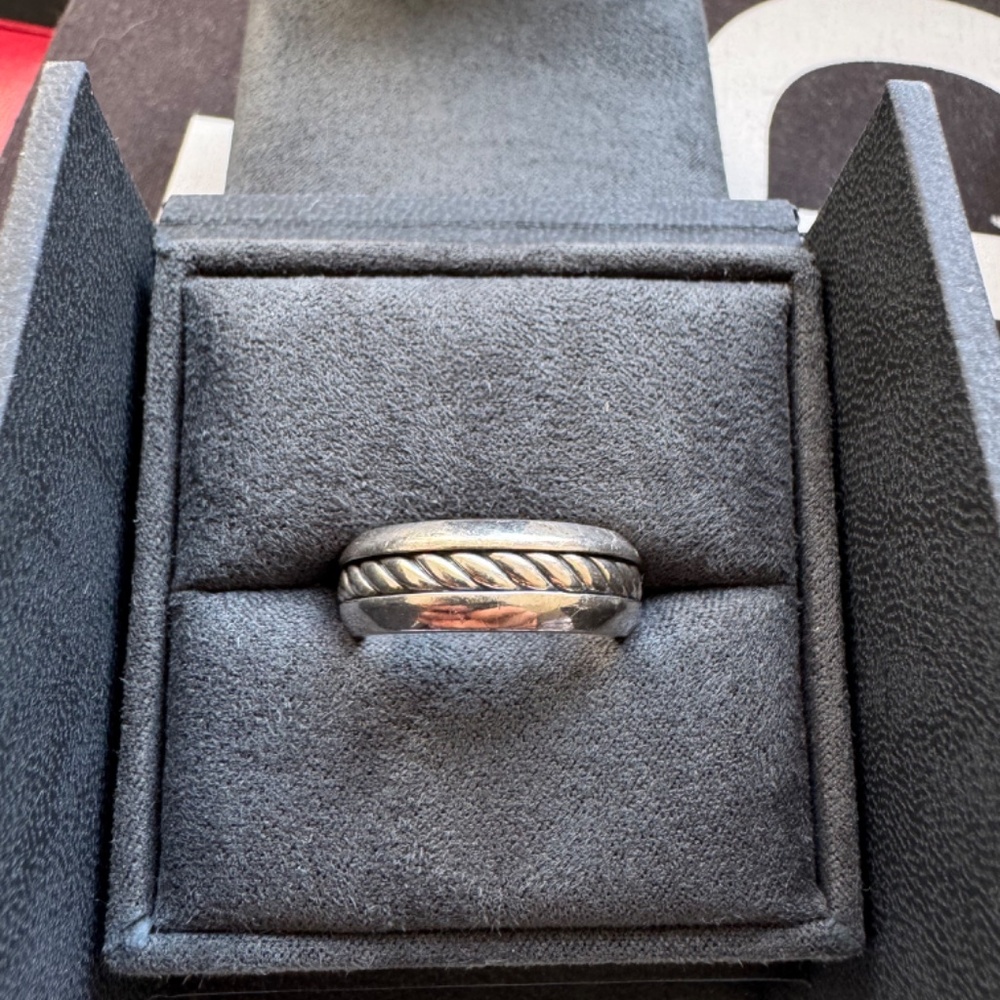 David Yurman Cable Inset Band Ring